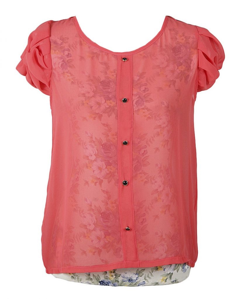 blusa forest frui coral